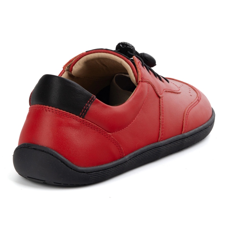 Kampol Sapatos de couro minimalista de pés descalços 500/39 vermelho 1