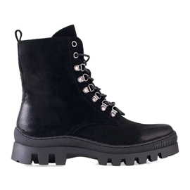 W. Potocki Workwear feminino de camurça preta Potocki preto 2