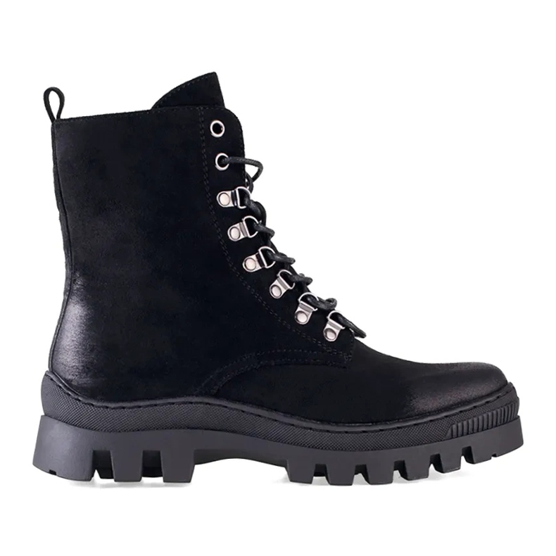 W. Potocki Workwear feminino de camurça preta Potocki preto 2