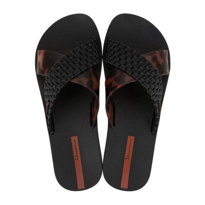 Slide Ipanema Slide 27214 BC402 Black Leopard Flip -Flops - preto 1