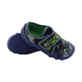 Befado sapatos de criança sapatilhas sapatilhas 273x226 azul marinho verde 3
