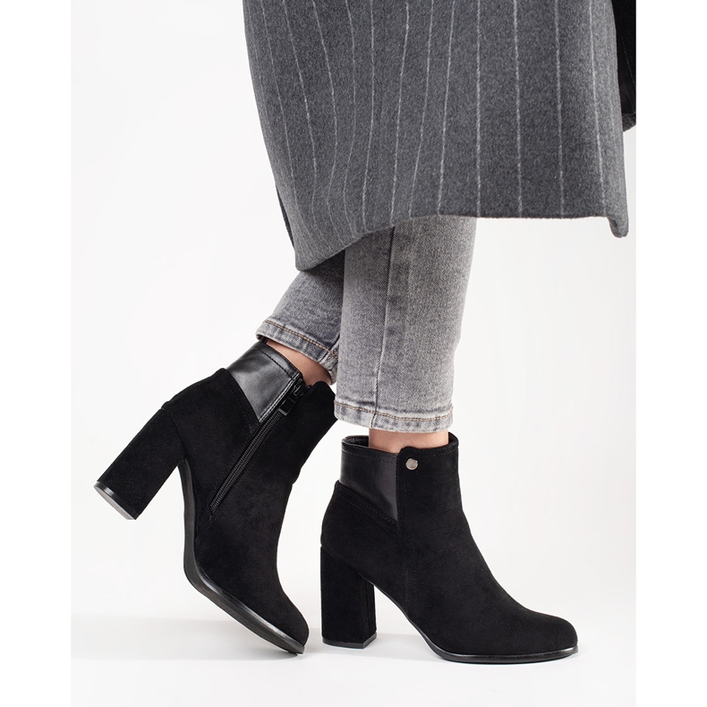 Goodin Botins de camurça preta preto 1