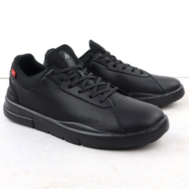 Sapatos de couro de couro masculino McArthur Mc19 preto 1