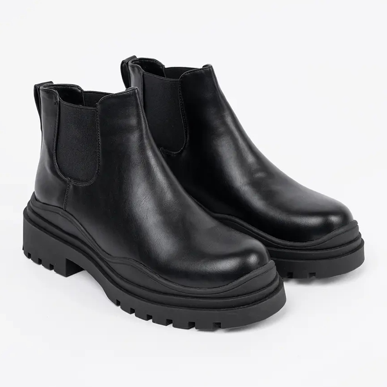 Botins femininos Shelovet na plataforma bege 2