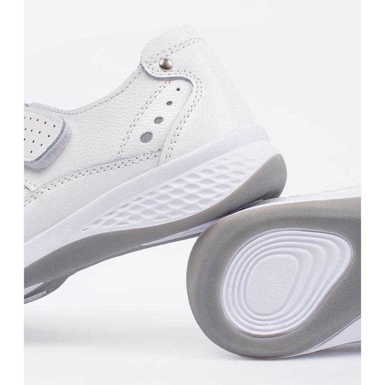 Goodin Sandálias de couro branco cair 2