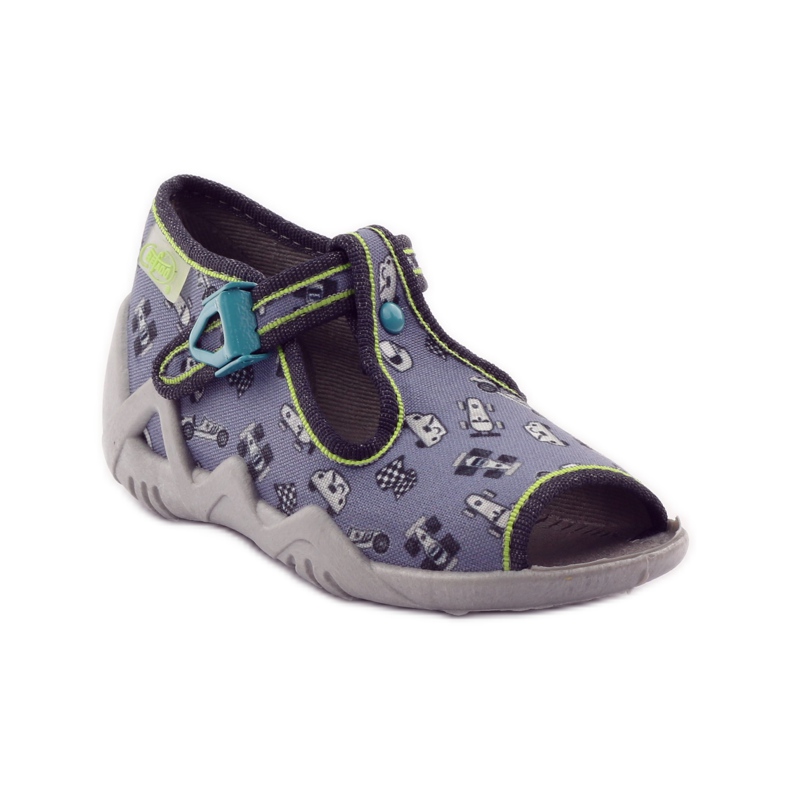 Chinelos Befado 217p092 caçadores verde cinza preto branco 1