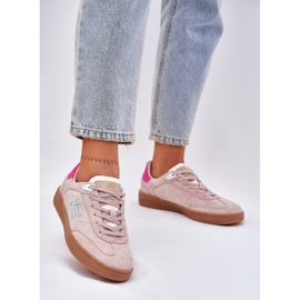 Sapatos de camurça para mulheres D.Franklin DFSH387005 Pink sujo rosa 2
