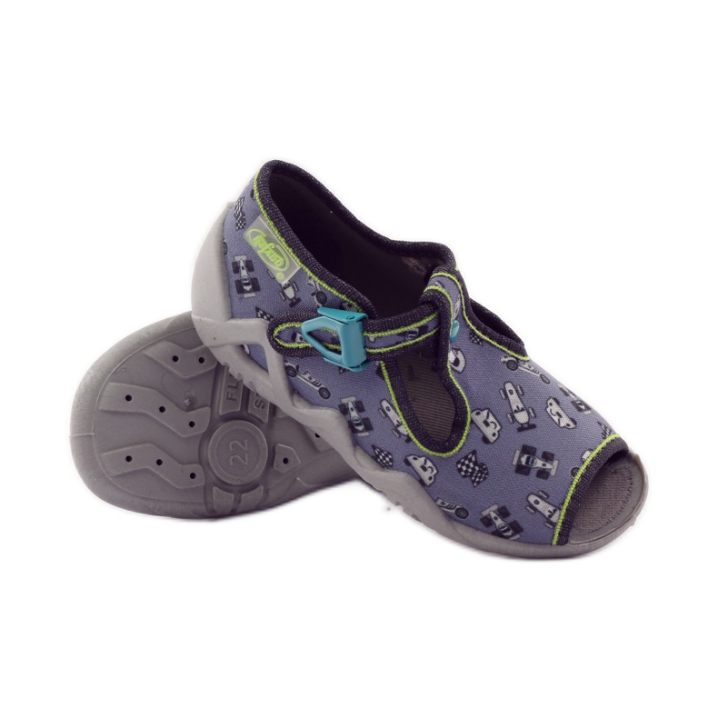 Chinelos Befado 217p092 caçadores verde cinza preto branco 3