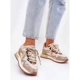 Tênis sapatos esportivos femininos d.franklin dfsh378006 ouro dourado 2