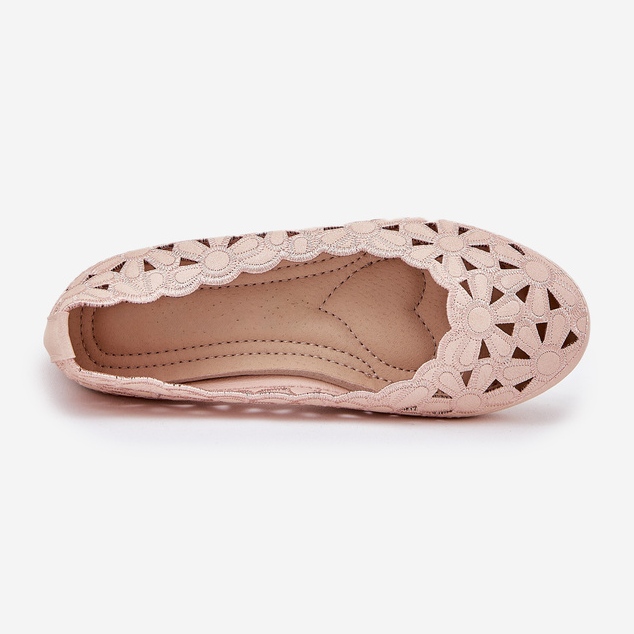 OpenWork Infantil's Ballerinas com glitter rosa 1