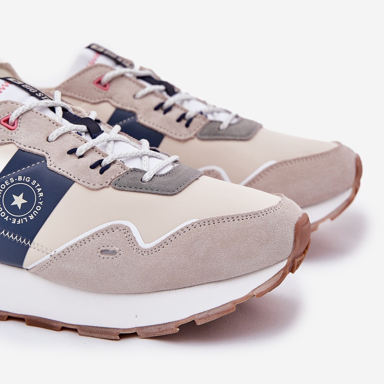 Big Star Tênis de camurça masculina na grande estrela rr174471 Plata cinza 2