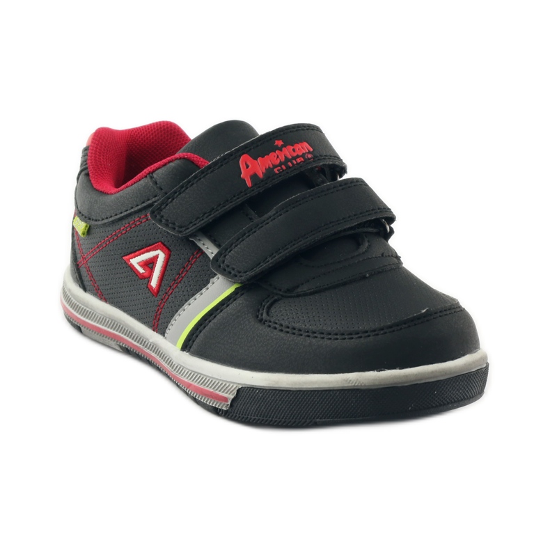 American Club Tênis esportivo ADI com velcro American CA51 vermelho verde cinza preto 1
