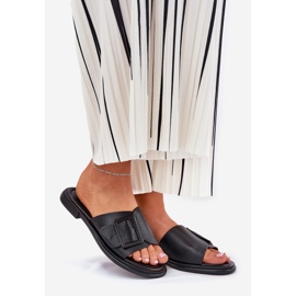 S.Barski Flip de couro feminino com D&A SJ2302-01 BLACKLE BLACKLE preto 1 S.Barski Flip de couro feminino com D&A SJ2302-01 BLACKLE BLACKLE preto 1