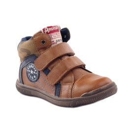 American Club Esportes com uma inserção de couro americano 16213 azul-marinho marrom 1