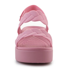 Crocs Brooklyn Woven Low Wedge 209977-6xx Sandals rosa 2