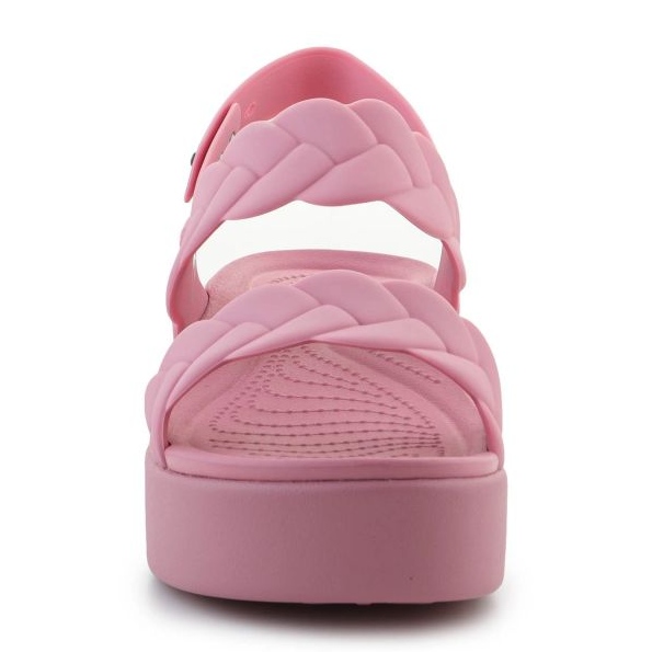 Crocs Brooklyn Woven Low Wedge 209977-6xx Sandals rosa 2