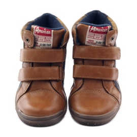 American Club Esportes com uma inserção de couro americano 16213 azul-marinho marrom 4