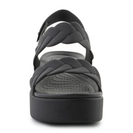 Crocs Sandals Brooklyn tecida Low Wedge 209977-060 preto 2