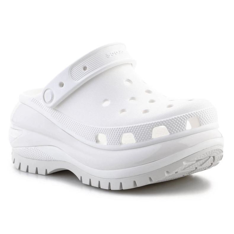 Chinelos Crocs Mega Crush Clog 207988-100 branco 2