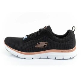 Sapatos Skechers Flex Appeal 4.0 Brillant View 149303/BKRG preto 2