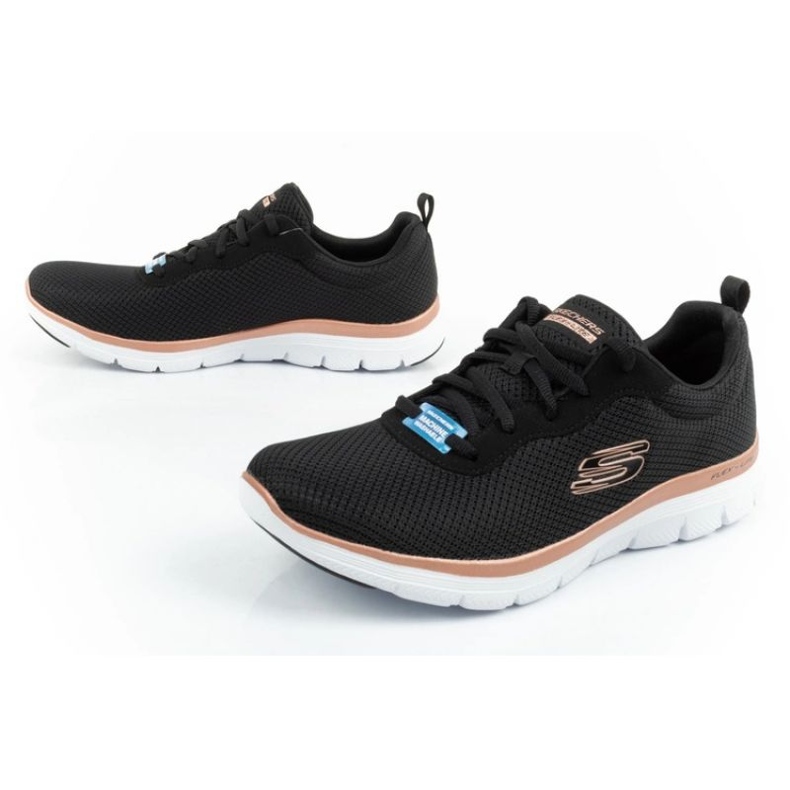 Sapatos Skechers Flex Appeal 4.0 Brillant View 149303/BKRG preto 8 Sapatos Skechers Flex Appeal 4.0 Brillant View 149303/BKRG preto 8