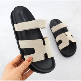 Slippers femininos bege potocki gn17303 1