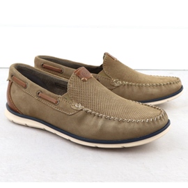 Moccasins de couro Men's Slip-in Brown Bugatti 321-AR61-1400 castanho 1