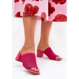 Chinelos altos e altos femininos rosa 2 Chinelos altos e altos femininos rosa 2