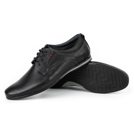 Olivier Sapatos de couro masculino 731 preto 3