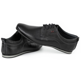 Olivier Sapatos de couro masculino 731 preto 5