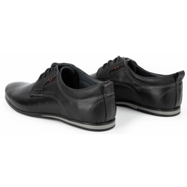 Olivier Sapatos de couro masculino 731 preto 6
