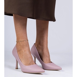 Bombas Classic Violet em um alfinete ecológico tolet 2
