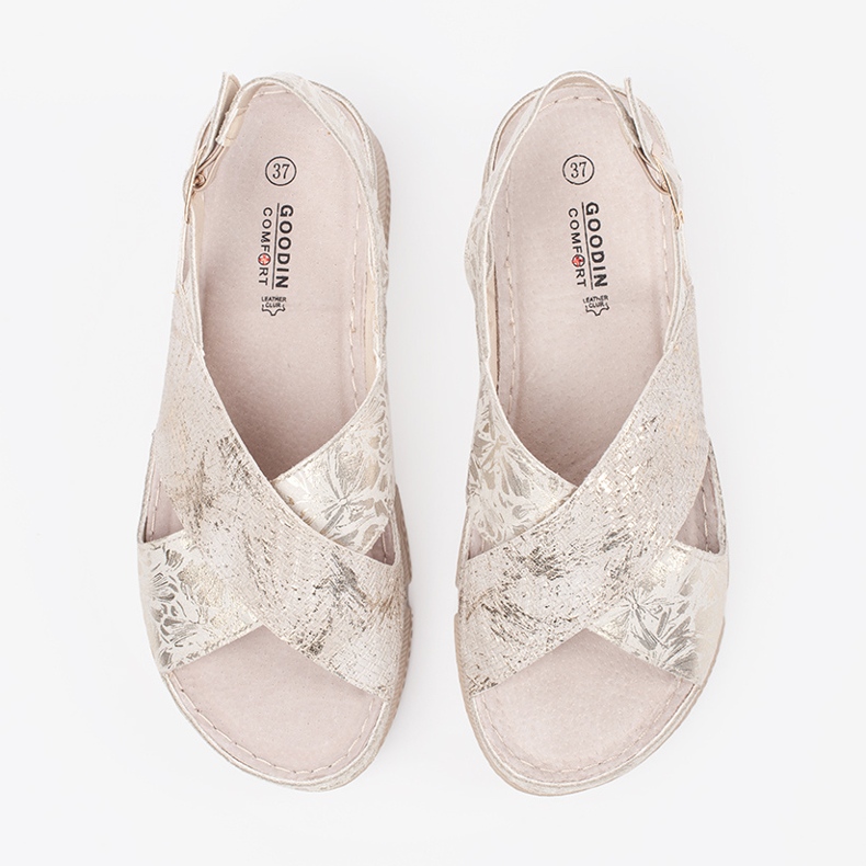 Goodin Sandálias leves planas bege 2