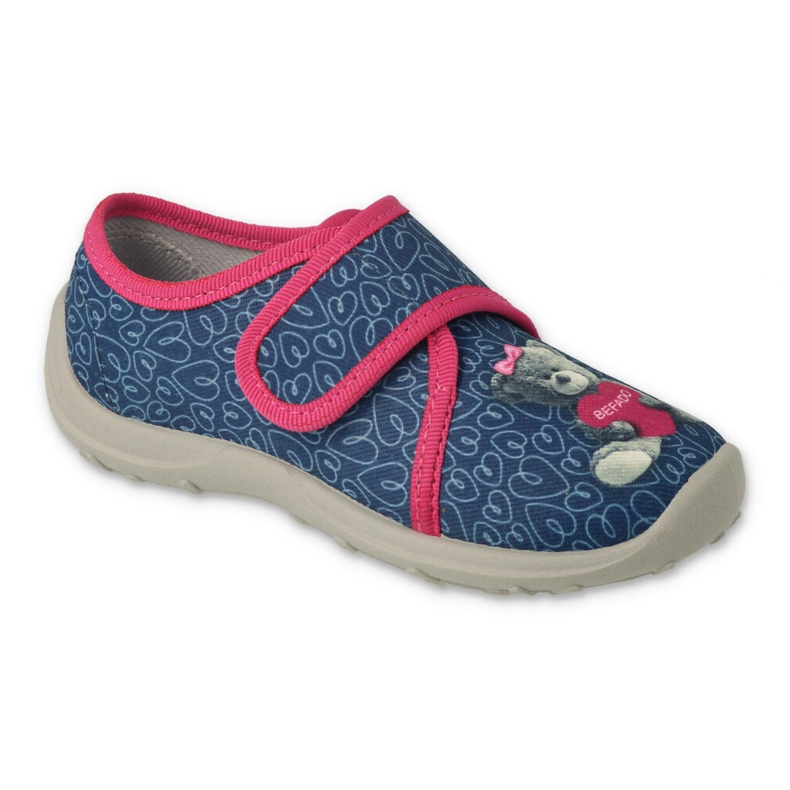 Slippers infantis de Befado 660x049 Aplicação de cachorro azul 1