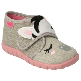 Flippers infantis de Befado 465p082 cinza com aplicação 1 Flippers infantis de Befado 465p082 cinza com aplicação 1