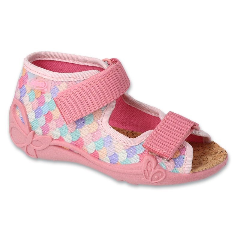 Slippers infantis de Befado inserir 343p003 rosa 1