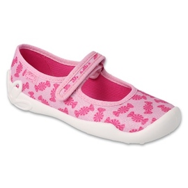 Chinelos infantis Befado 114Y524 rosa com doce 1