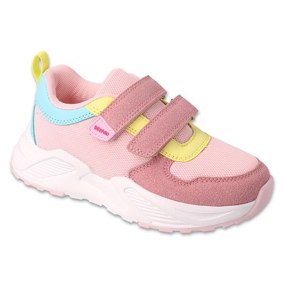 Befado esportivo infantil com velcro 516Y302 rosa 1