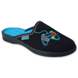 Slippers infantis de Befado 707Y420 azul marinho 1