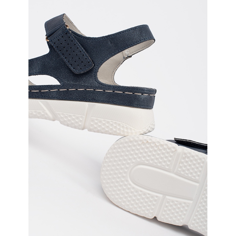 Goodin Sandálias femininas clássicas da Marinha azul 1