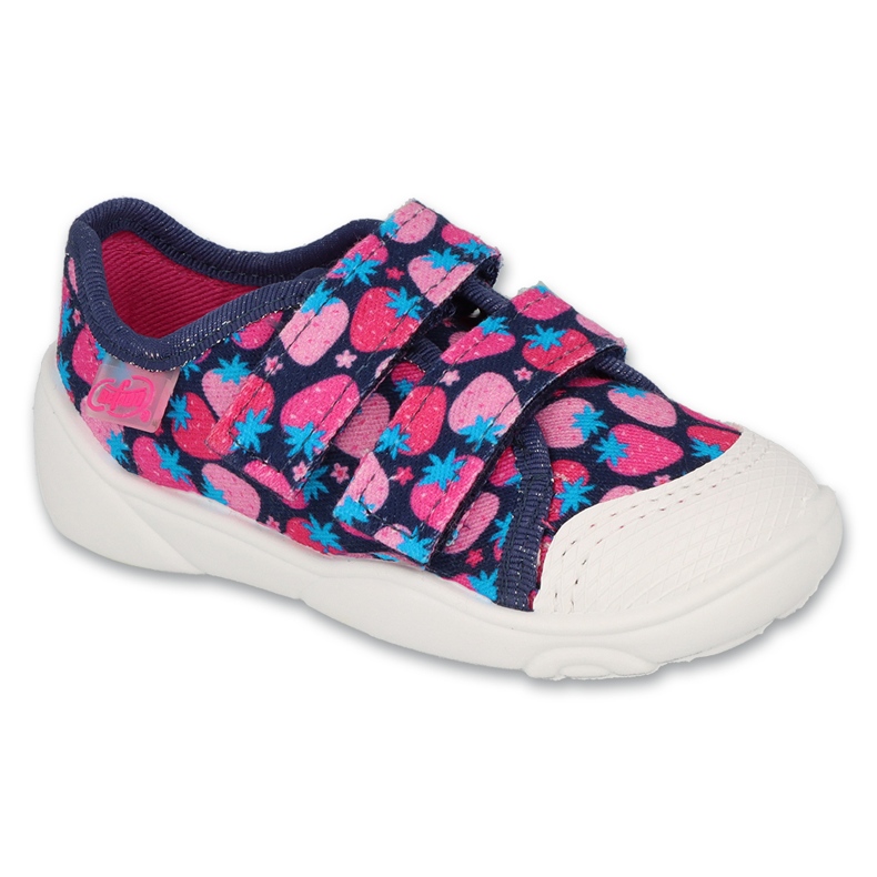 Slippers infantis de Befado 907p153 Morangos rosa 1