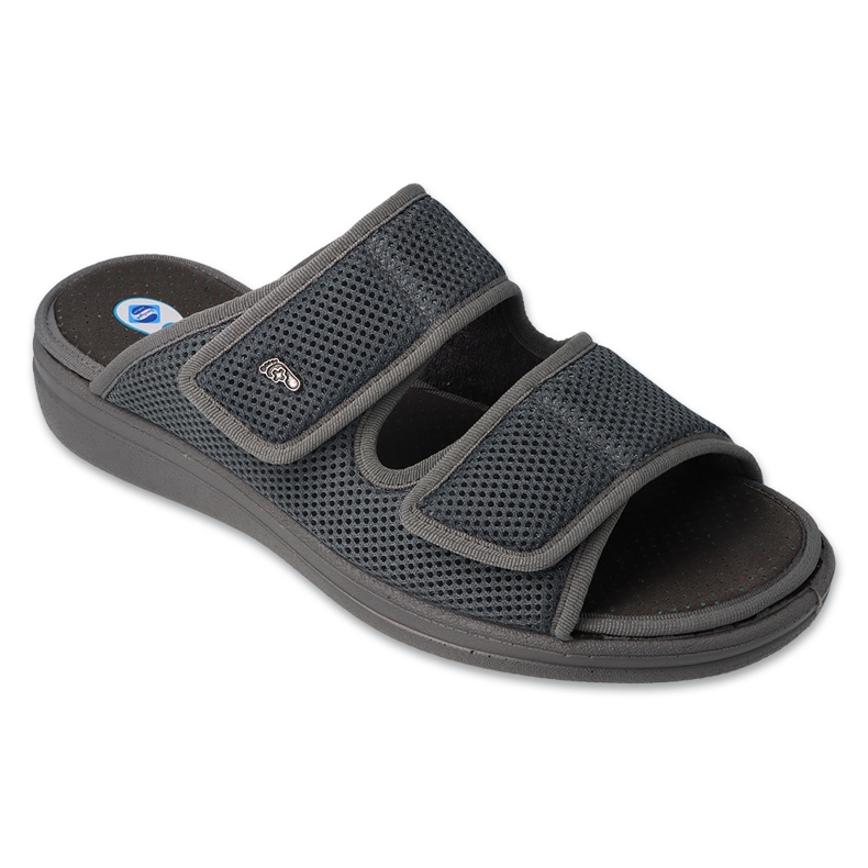Chinelos masculinos Befado Dr.ORTO com palmilha antibacteriana em pu 083M002 cinza 1