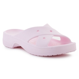 Crocs clássico feminino feminino de cinta 210840-6zw rosa 1