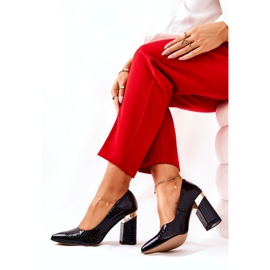 Lewski Shoes Bombas de couro Lewski 3117 preto 3