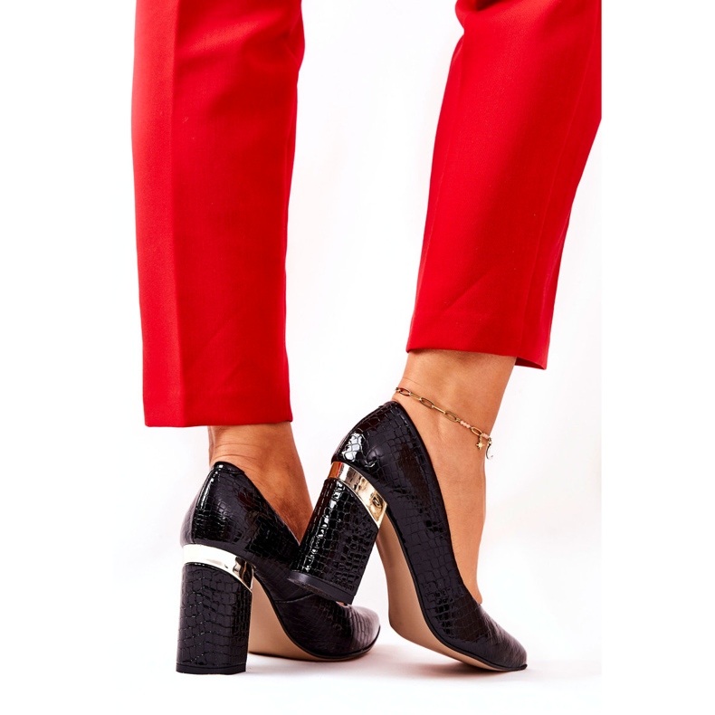 Lewski Shoes Bombas de couro Lewski 3117 preto 4