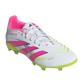 Adidas Predator Elite FG JR ID3757 Sapatos de futebol branco 2 Adidas Predator Elite FG JR ID3757 Sapatos de futebol branco 2