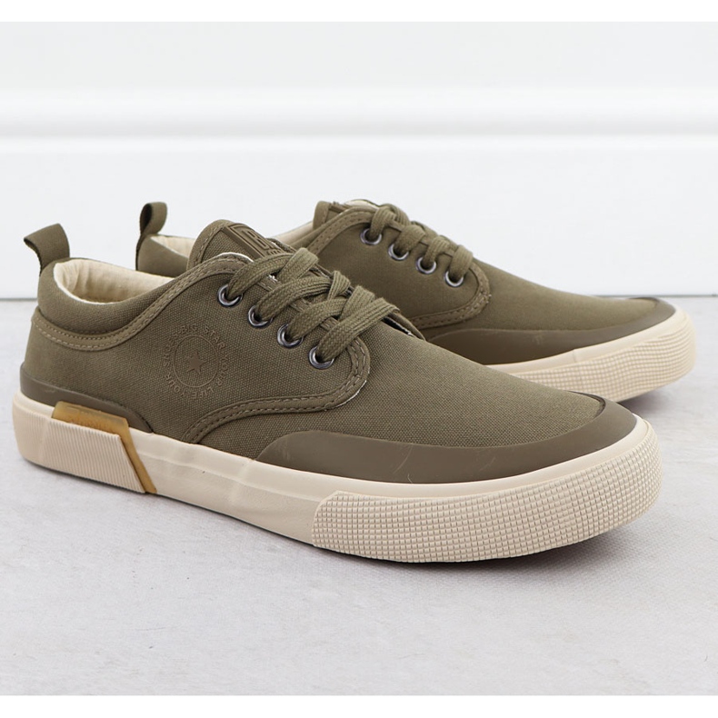 Tênis tênis masculinos Khaki Big Star RR174064 verde 1