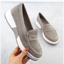 Sapatos Openwork Women no Sergio Leone 095h Gray Platform cinza 1