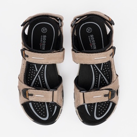 Goodin Sandálias esportivas marrons femininas marrom 2