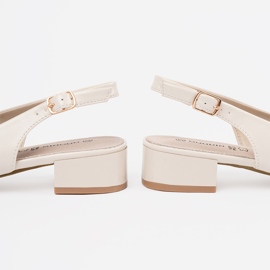 Sandálias de Goodin, elegantes e elegantes, elegantes bege 1